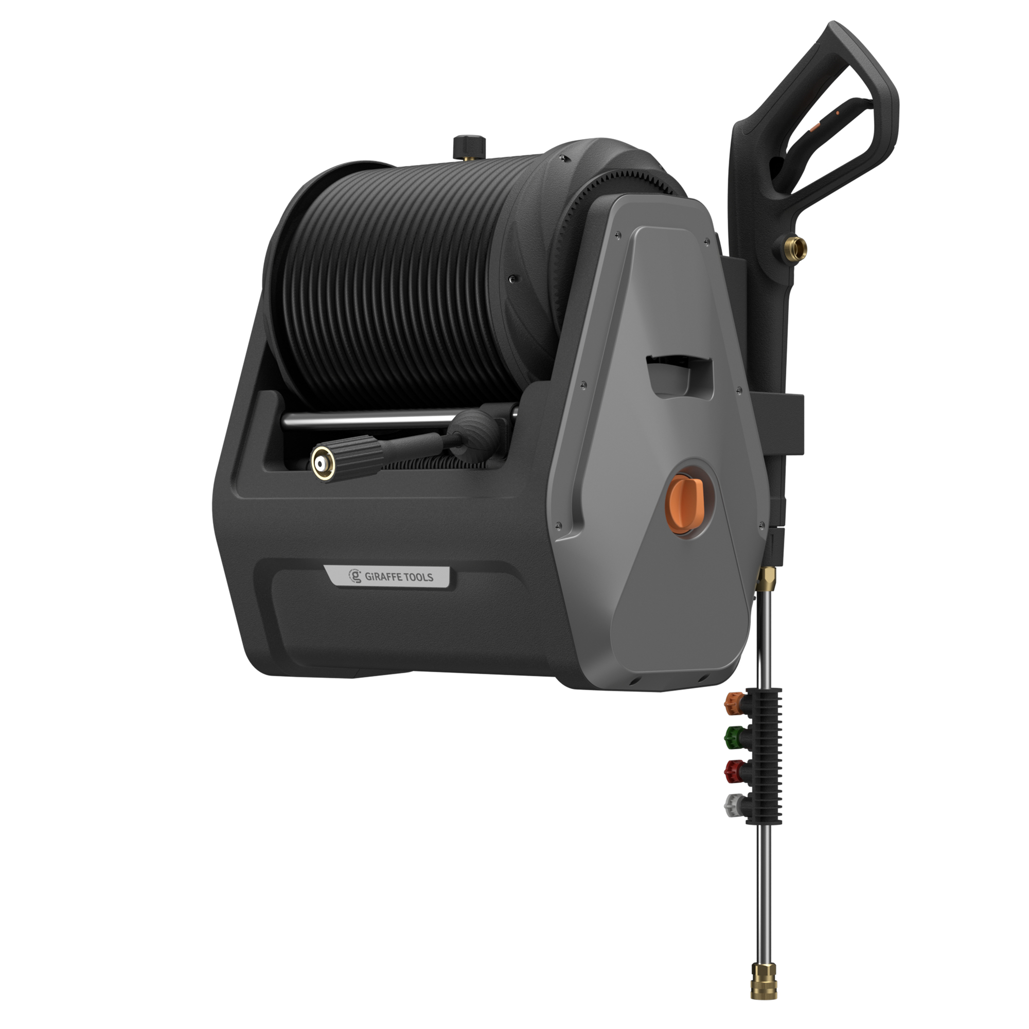 Giraffe Tools, Pressure Washer, 2200PSI, Ordinary Hose 100ft., Pressure 2200 PSI, Flow 2.4 GPM, Volts 120 Model# P106-G30
